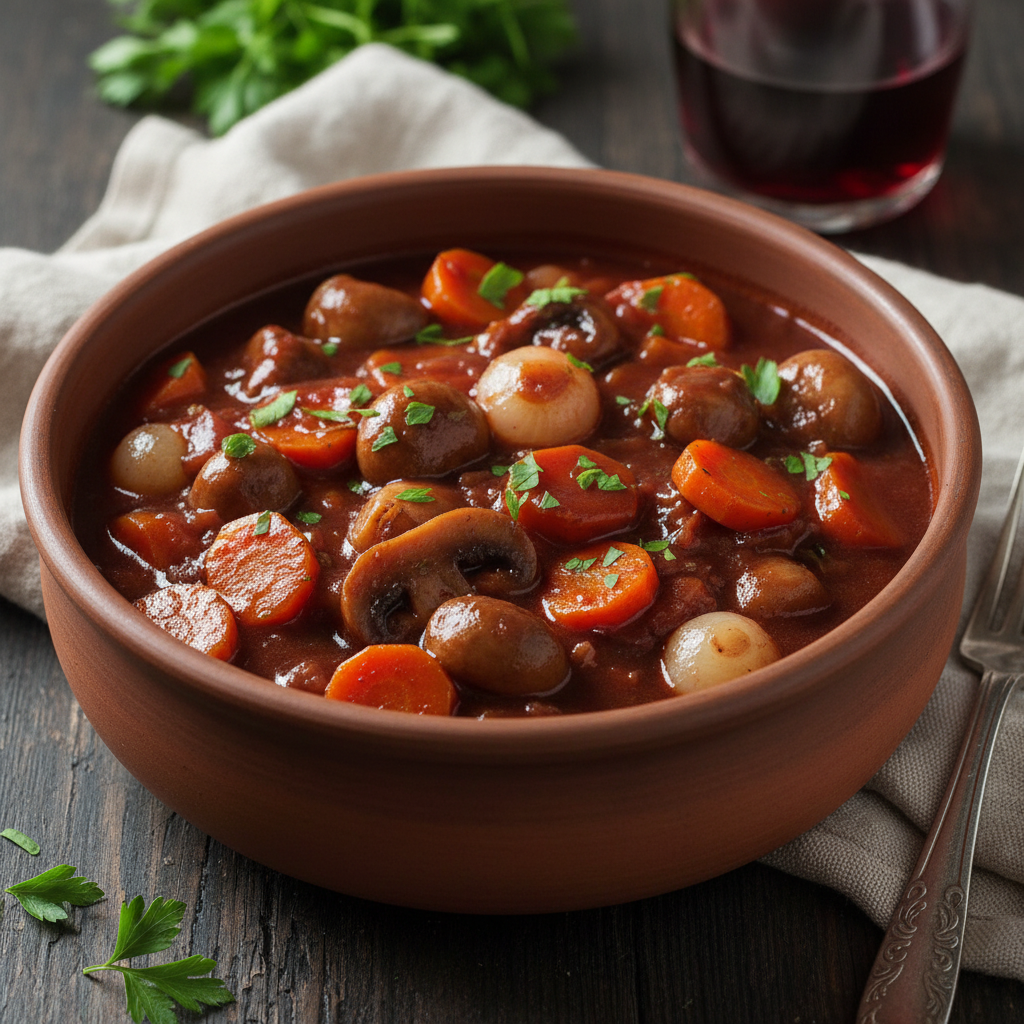Bourguignon de Legumes 🥕🍄🍷