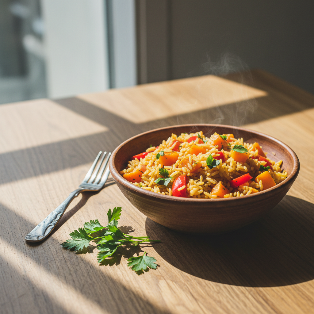 Receita de Maria Isabel do Piauí Vegetariana 🍚💚