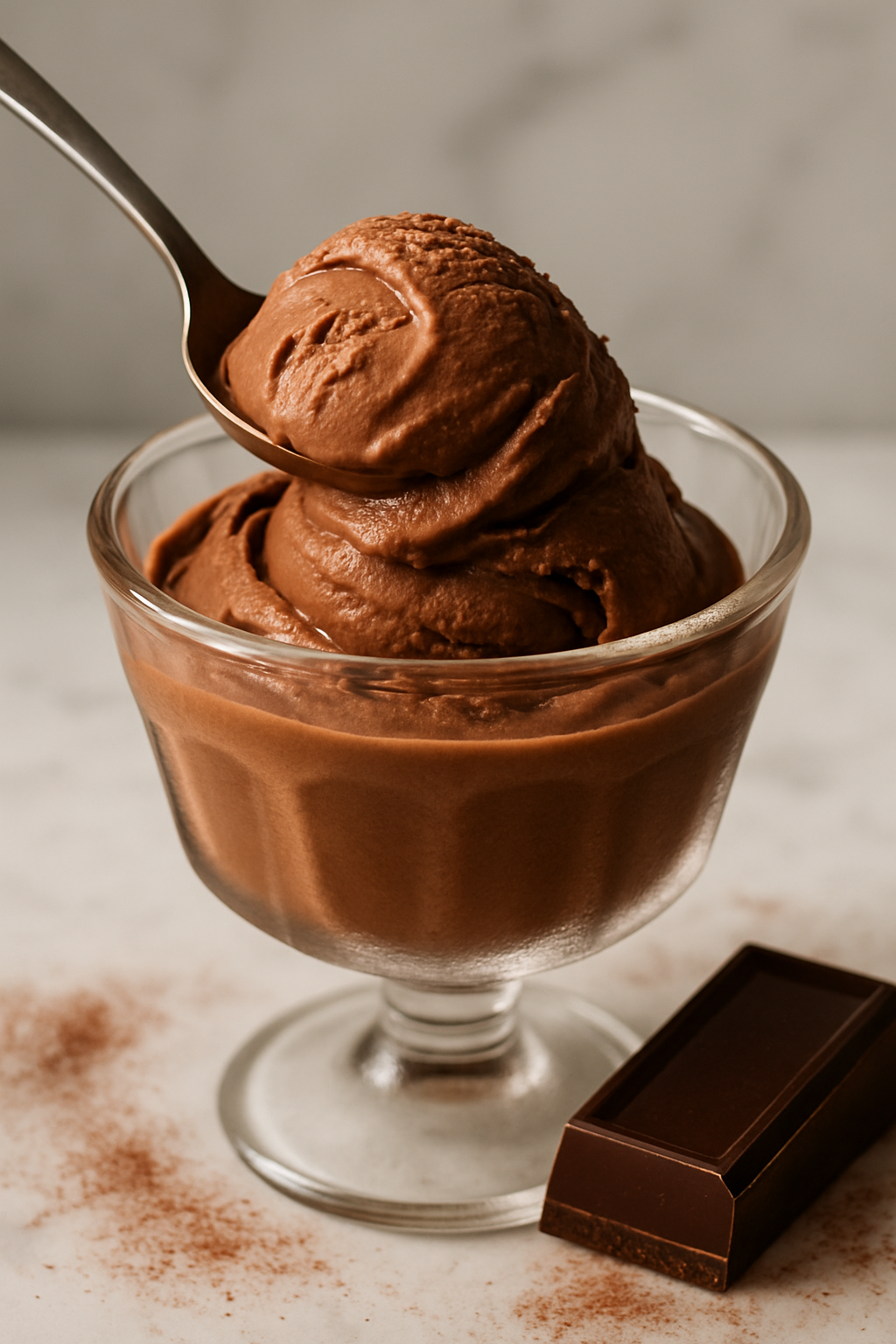 Gelato de Chocolate Cremoso 🍫